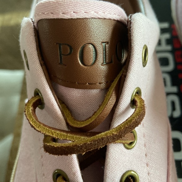 POLO Ralph Lauren sneakers - Mandi 1 Pink Chambray NWT size 9 - Picture 8 of 9